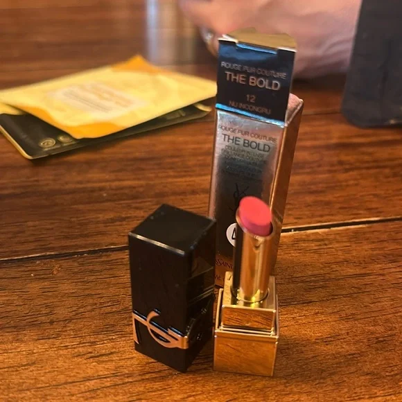 YSL The Bold High Pigment Lipstick - Mini / Travel - Shade 12 NU INCONGRU NIB - Picture 2 of 2